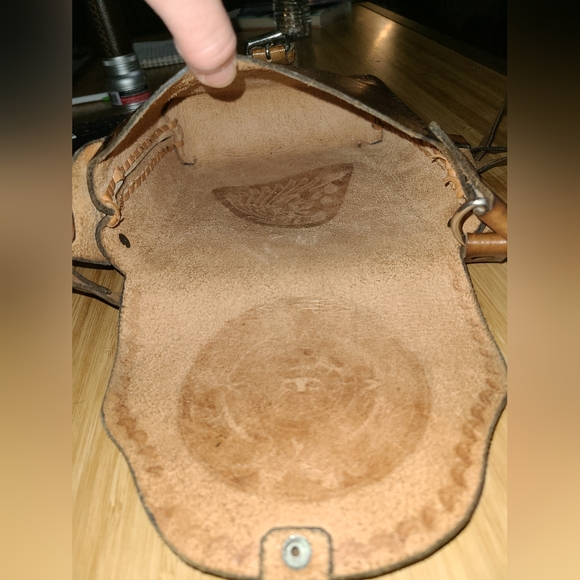 Mayan Print Leather Crossbody Bag - Picture 12 of 12